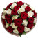 bouquet of red and white roses. Madagascar