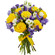 bouquet of yellow roses and irises. Madagascar