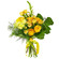 Yellow bouquet of roses and chrysanthemum. Madagascar